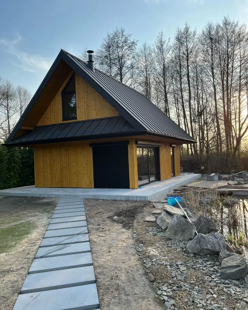 Drewniany domek letniskowy